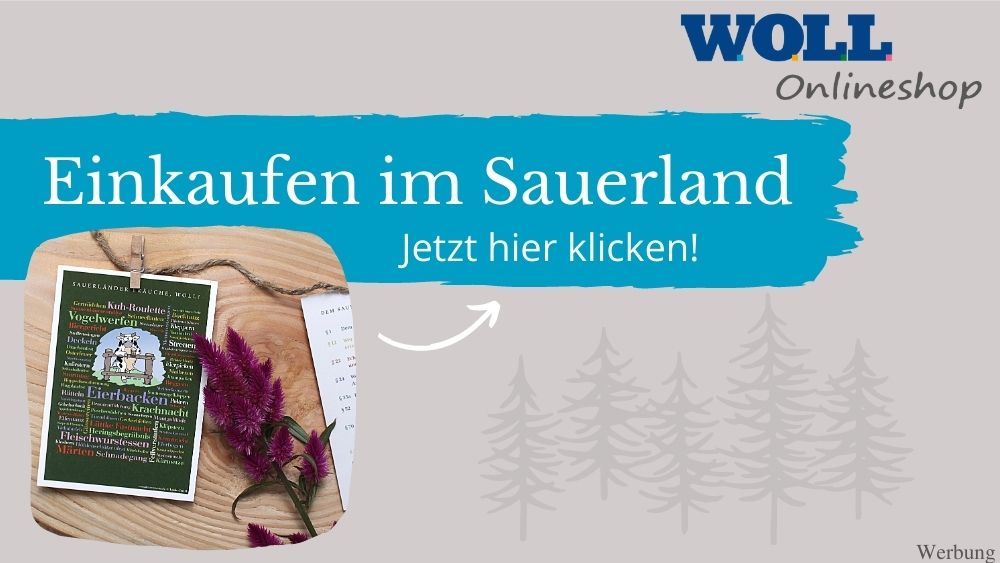 Einkaufen im Sauerland im WOLL Onlineshop (Werbung)