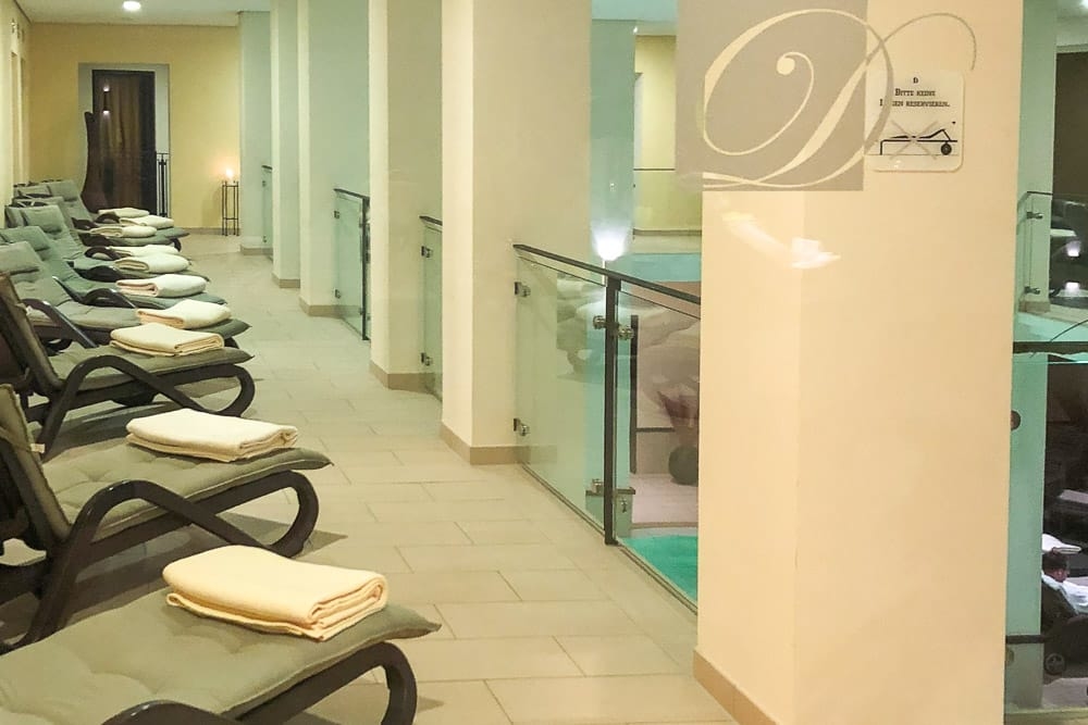 Ruheliegen im Wellnessbereich vom Hotel Diedirch