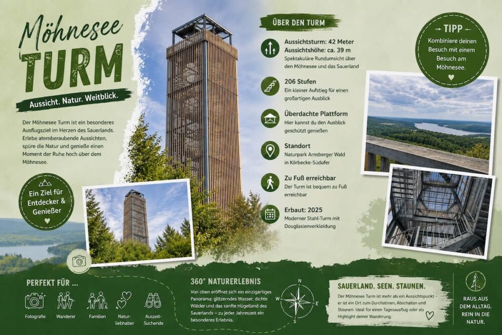 Kompakte Infos zum Möhnesee-Turm Heimatliebe Sauerland
