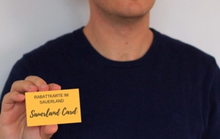 Sauerland Card zum Sparen beim Urlaub im Sauerland
