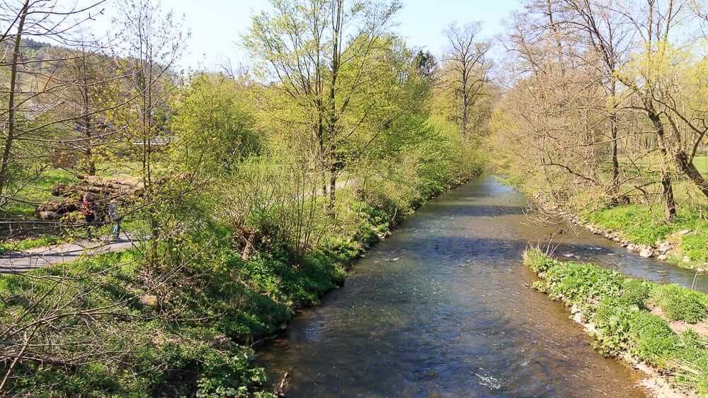 Start und Ziel des Naturlehrpfad Moehneaue in Voellinghausen