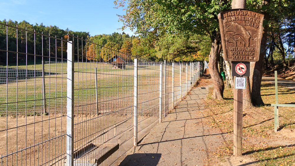 Wildpark Völlinghausen am Möhnesee im Sauerland Herbst