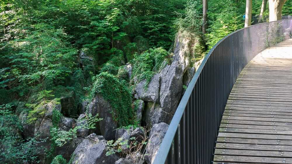 Blick von der Brücke Felsenmeer Hemer