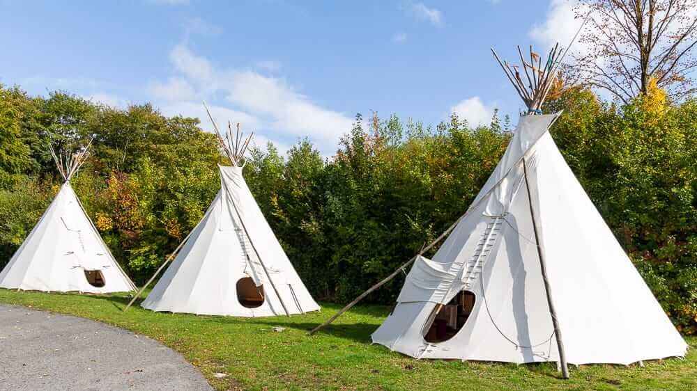Drei Tipis auf dem KNAUS Camping Hennesee