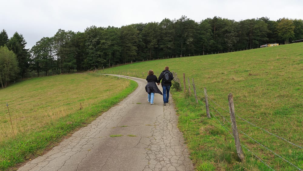 Spaziergang zu zweit während Corona im Sauerland