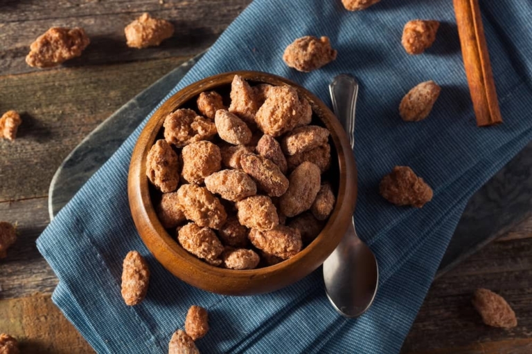 Einfaches Rezept für Gebrannte Mandeln in der Mikrowelle