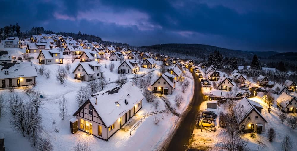 Landal Winterberg Ferienpark im Winter